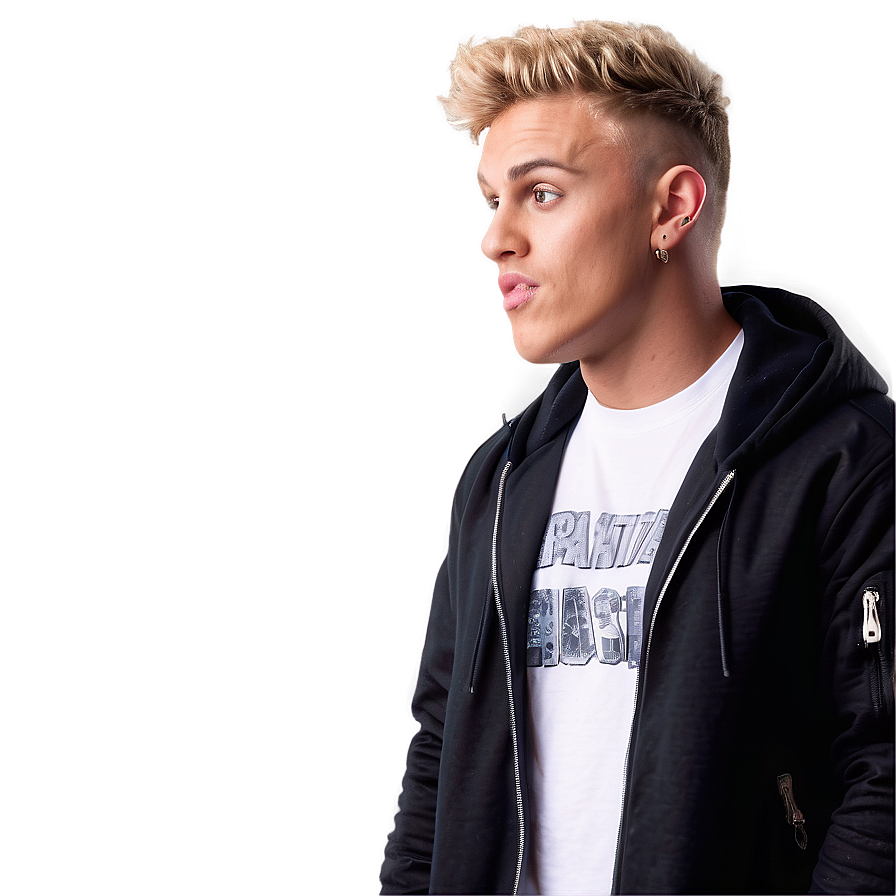 Blonde Haired Manin Hoodieand T Shirt PNG Image