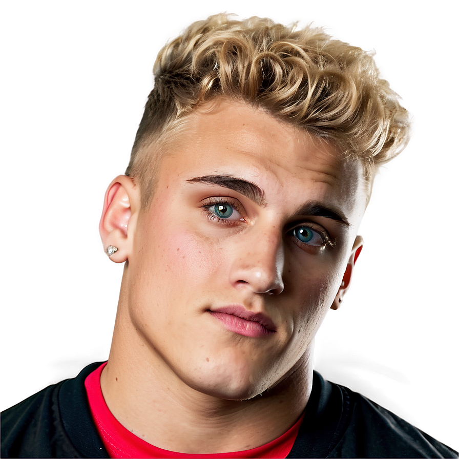 Blonde Haired Young Man Portrait PNG Image