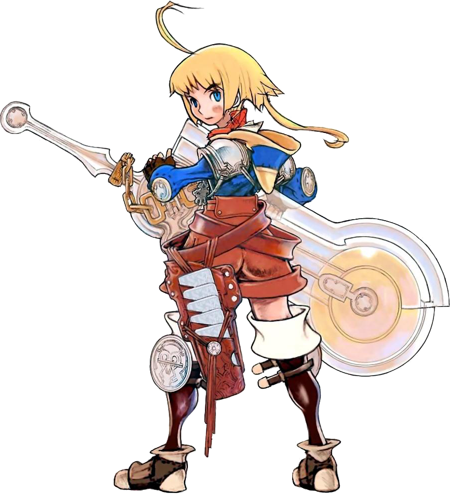 Blonde Knight Gaming Character PNG Image