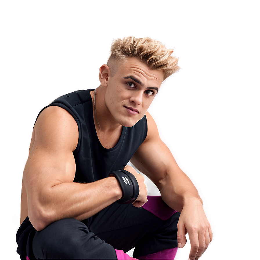 Blonde Manin Athletic Wear PNG Image