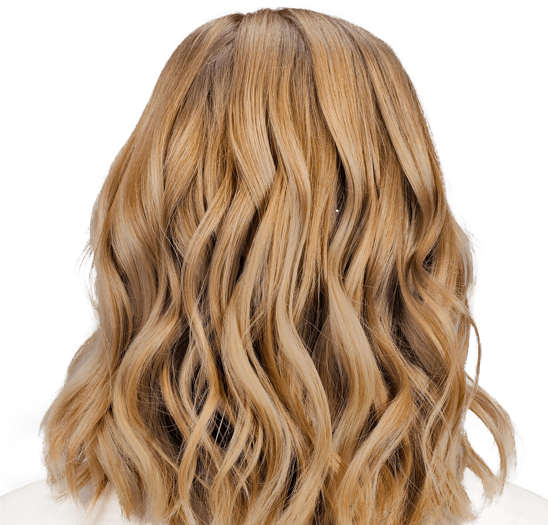 Blonde Wavy Hair Texture PNG Image