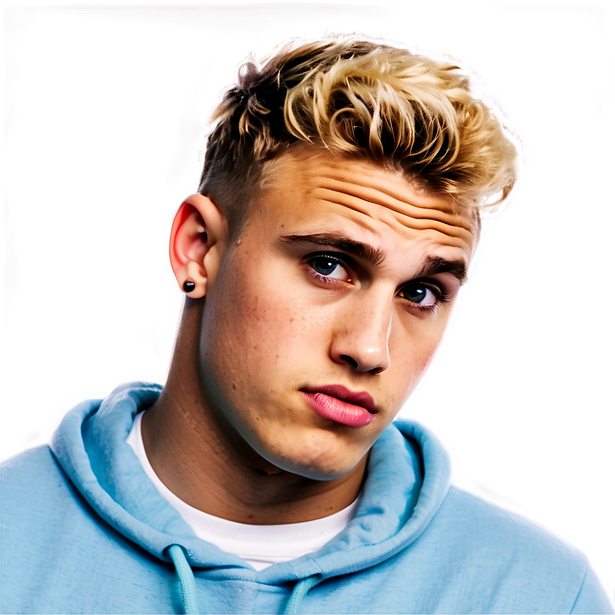 Blonde Youthin Blue Hoodie PNG Image