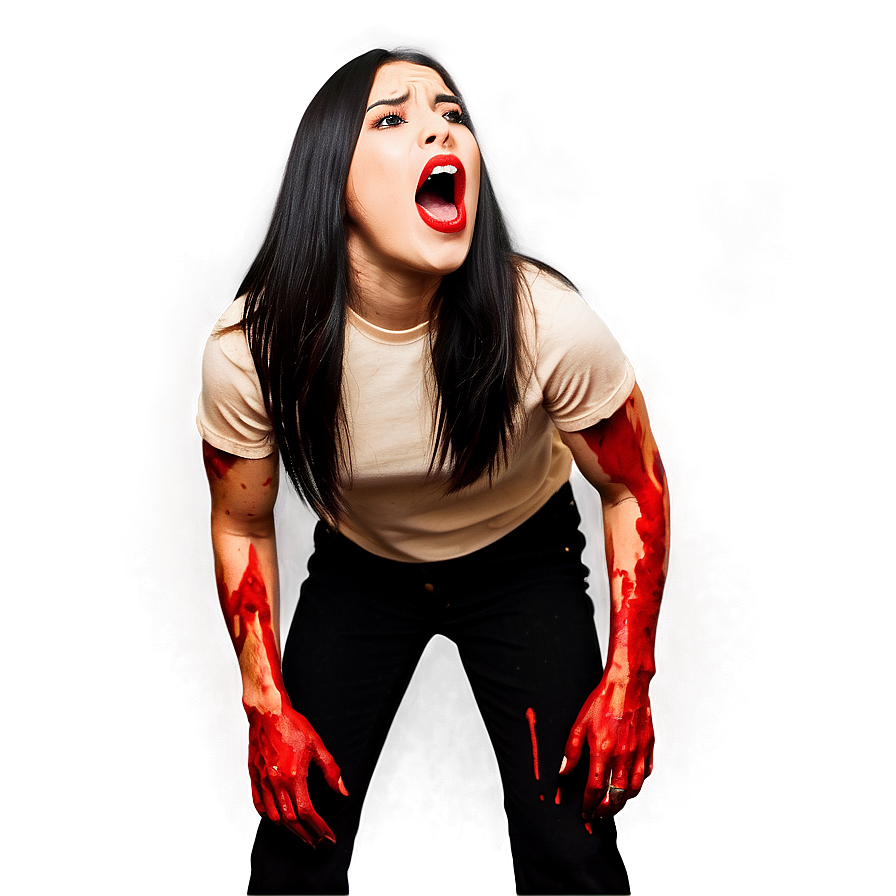 Blood-curdling Scream Png 42 PNG Image