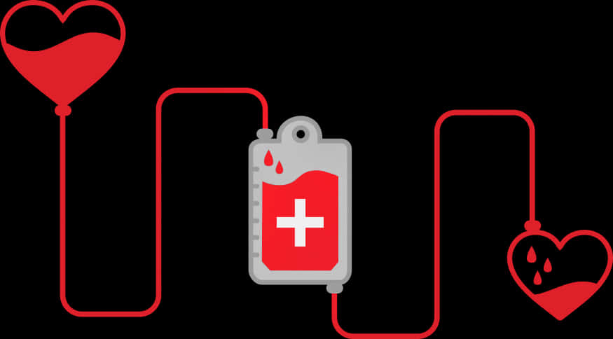 Blood Donation Concept Illustration PNG Image