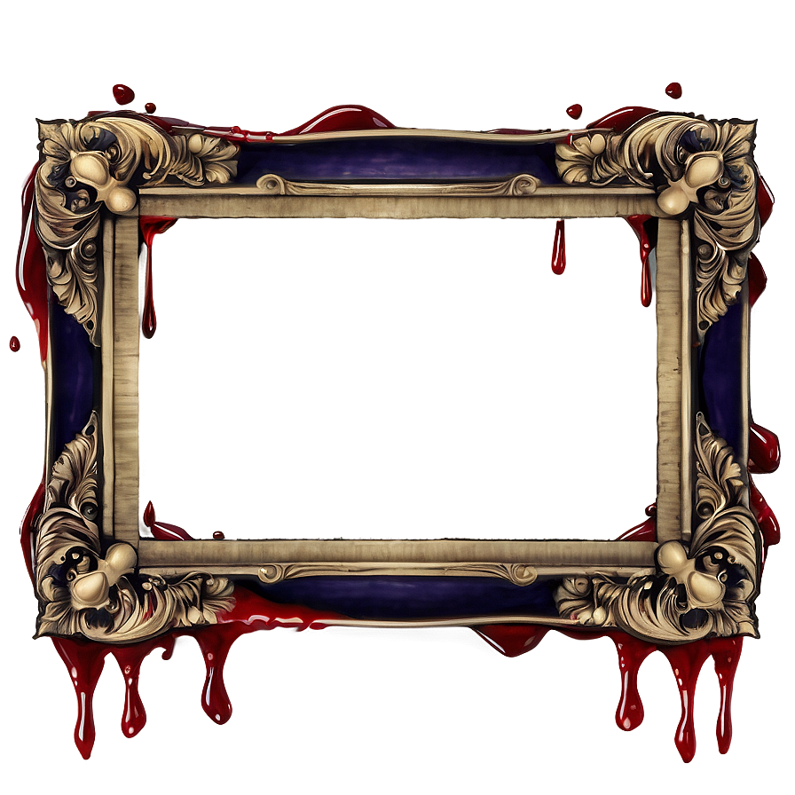 Blood Dripping Frame Png 05252024 PNG Image