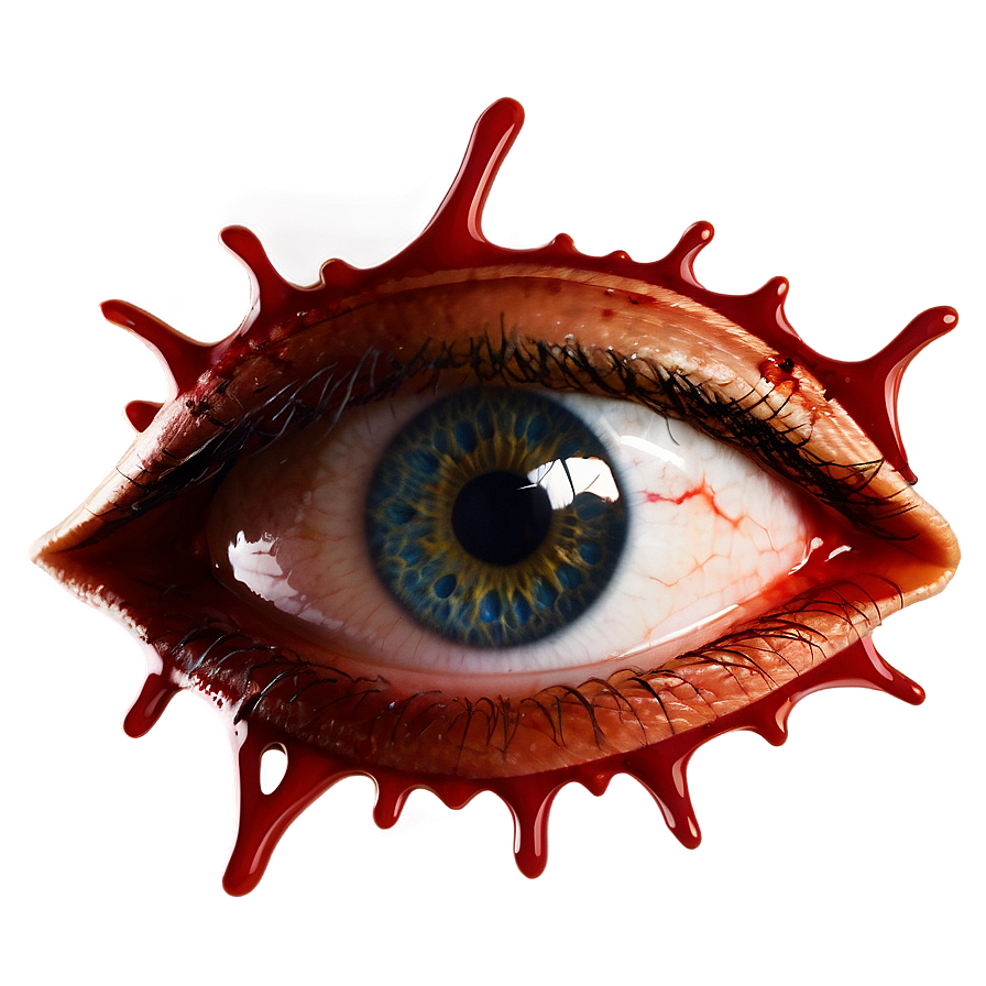 Blood Dripping From Eye Png 12 PNG Image