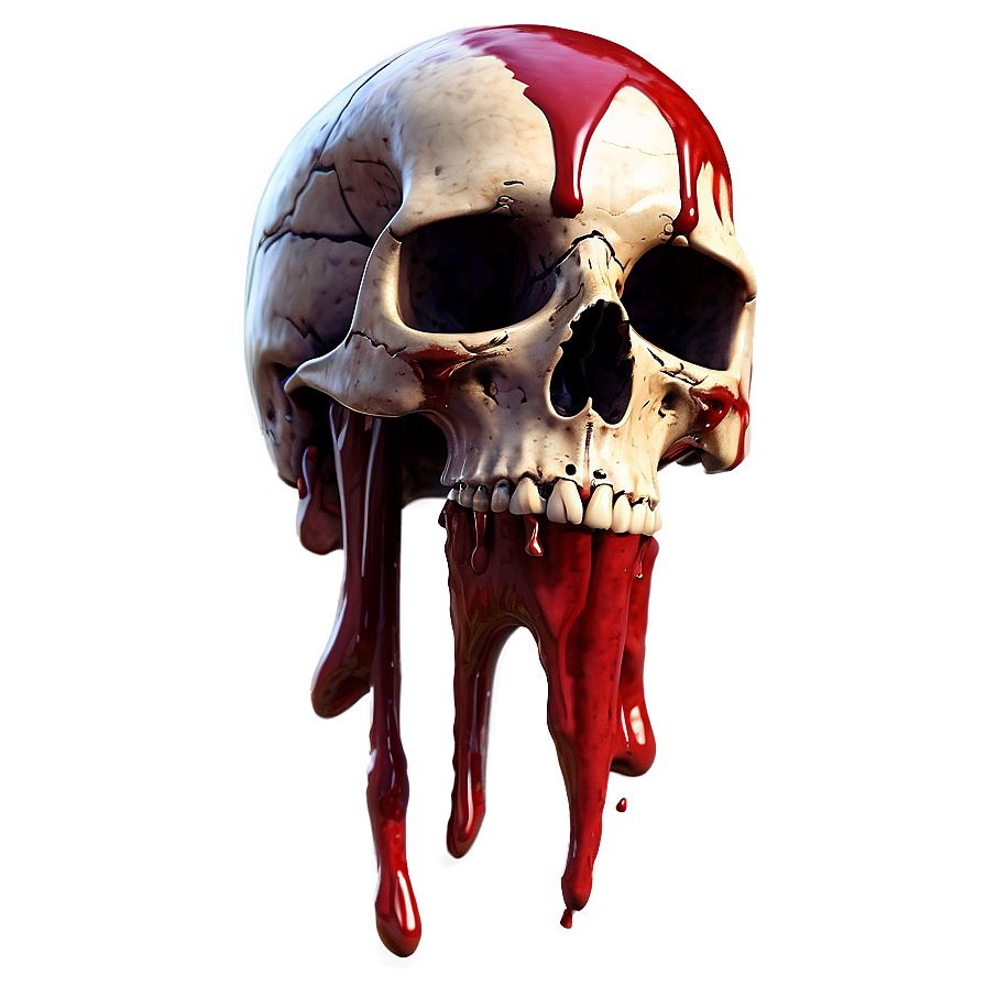 Blood Dripping Skull Png Ixe PNG Image