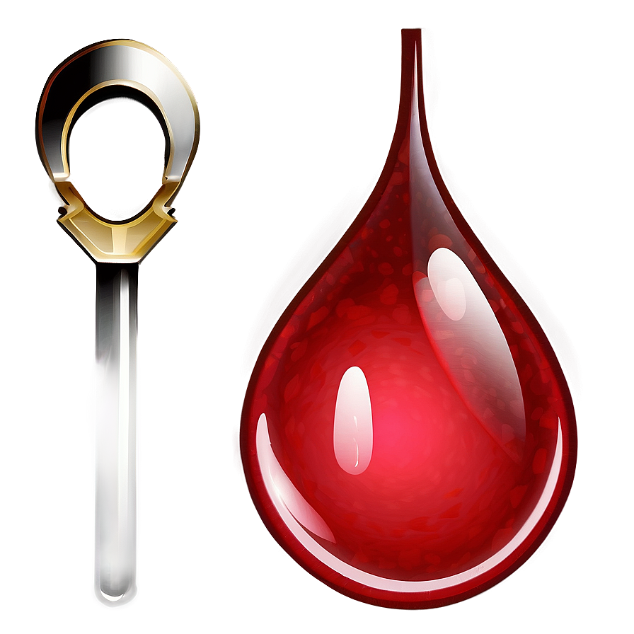 Blood Drop With Gradient Png Bbp21 PNG Image