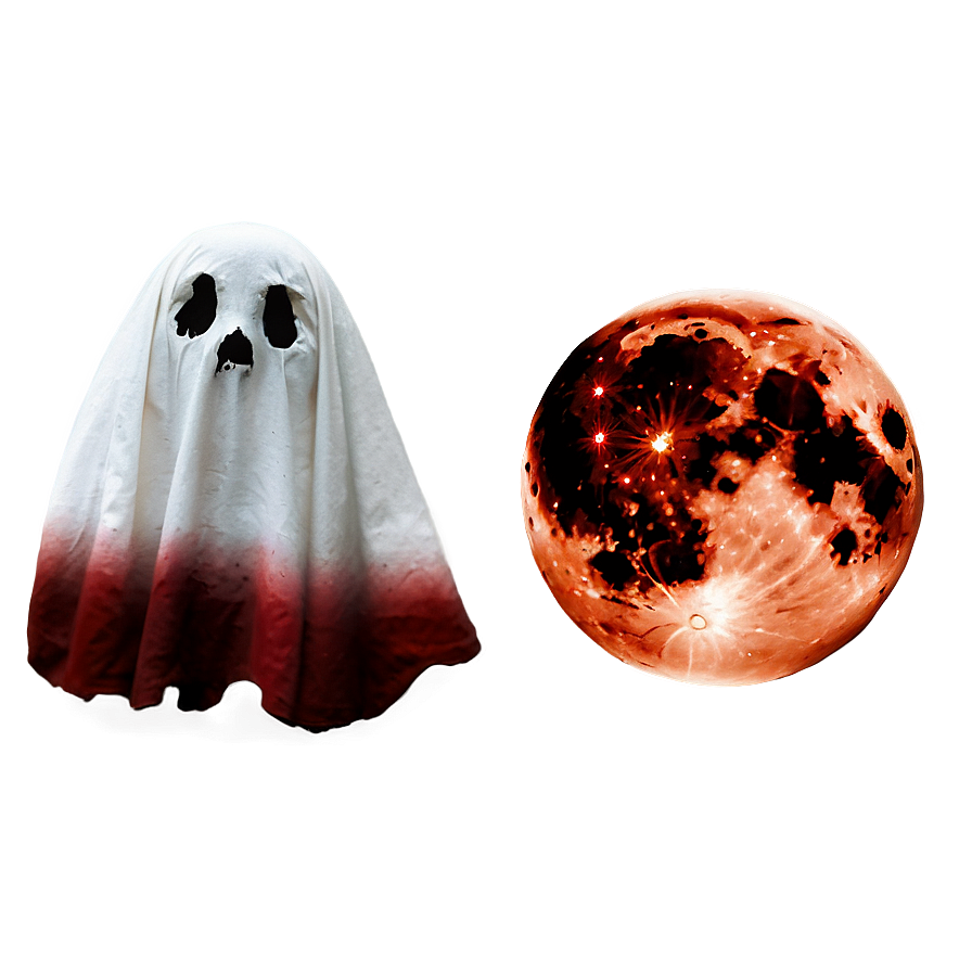 Blood Moon And Ghost Png 06112024 PNG Image