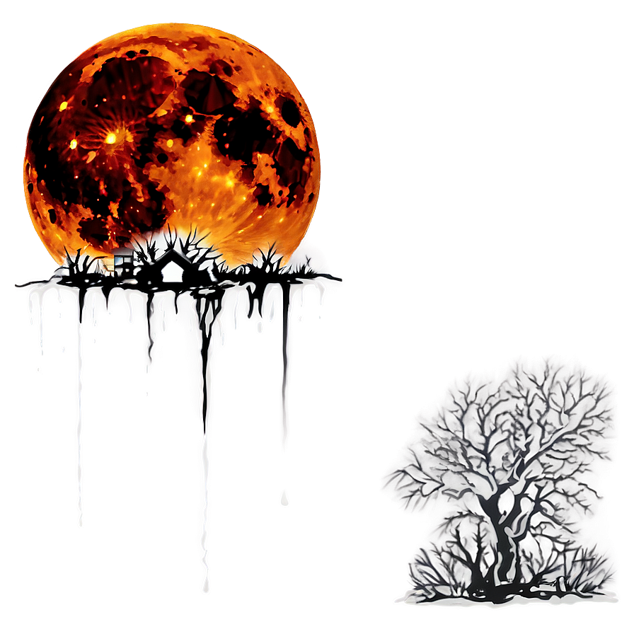 Blood Moon Halloween Night Png Ylo67 PNG Image