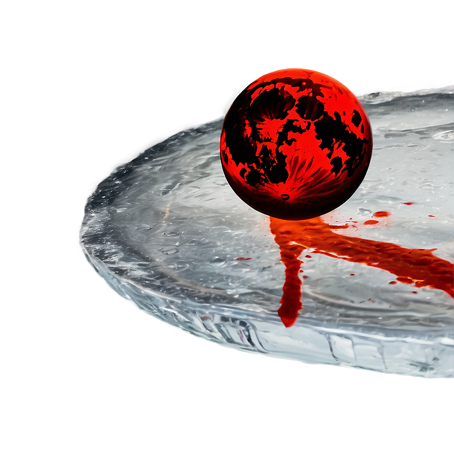 Blood Moon Over Ice Png 06112024 PNG Image