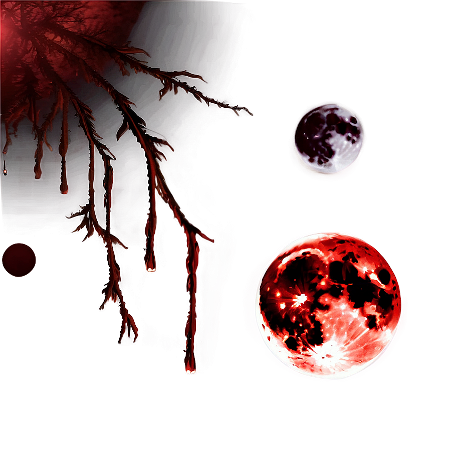 Blood Moon Red Full Png Shm PNG Image