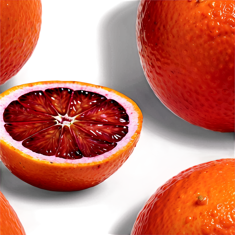 Blood Orange Close-up Png Iyo PNG Image