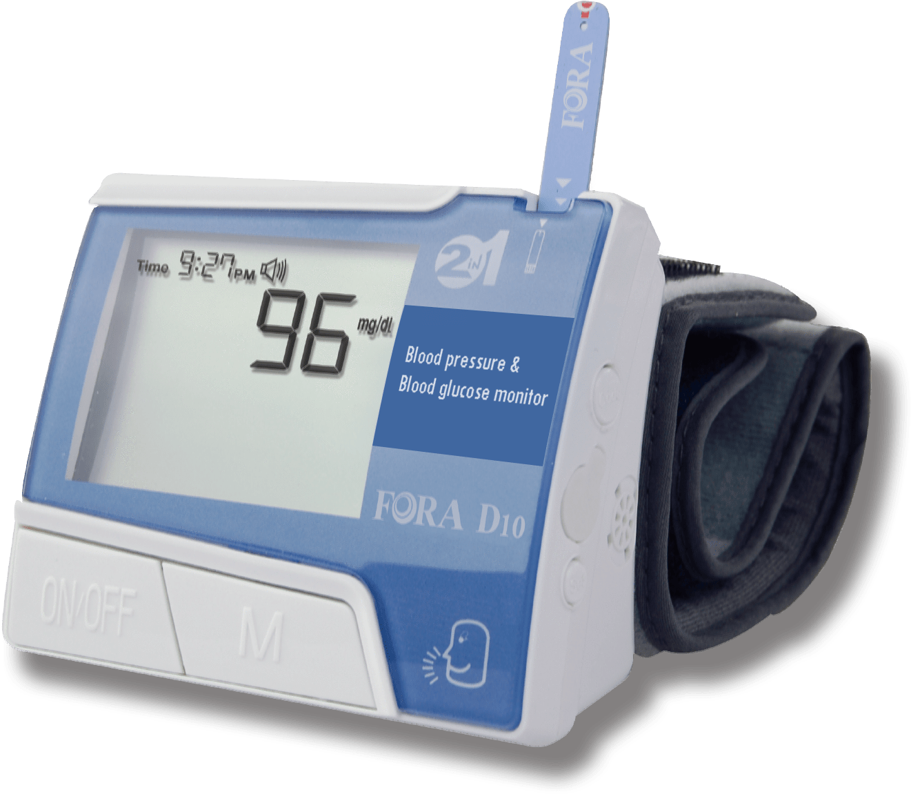 Blood Pressure Glucose Monitor Device PNG Image