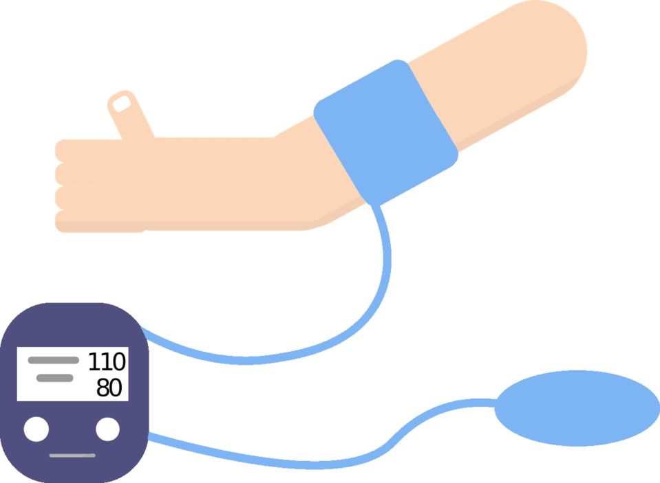 Blood Pressure Monitor Illustration PNG Image