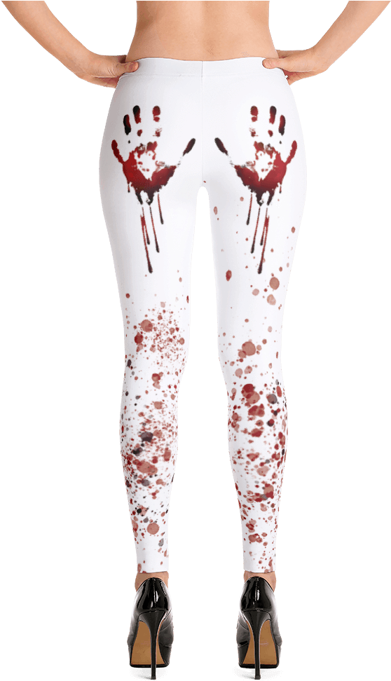 Bloody Handprint Leggings PNG Image