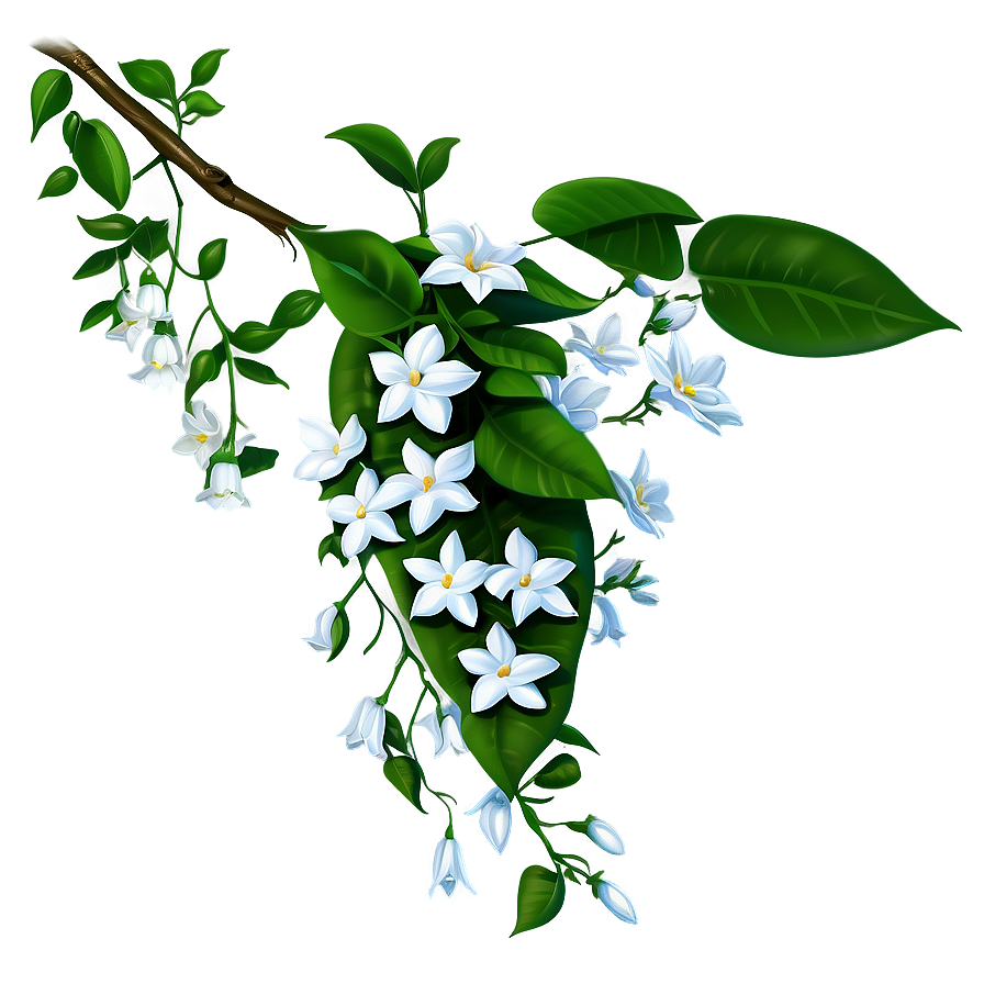 Blooming Jasmine Vine Png 05042024 PNG Image