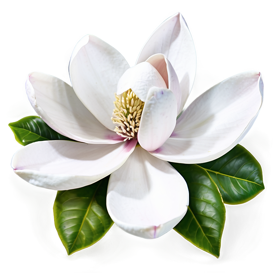 Blooming Magnolia Flower Scene Png Fkl PNG Image