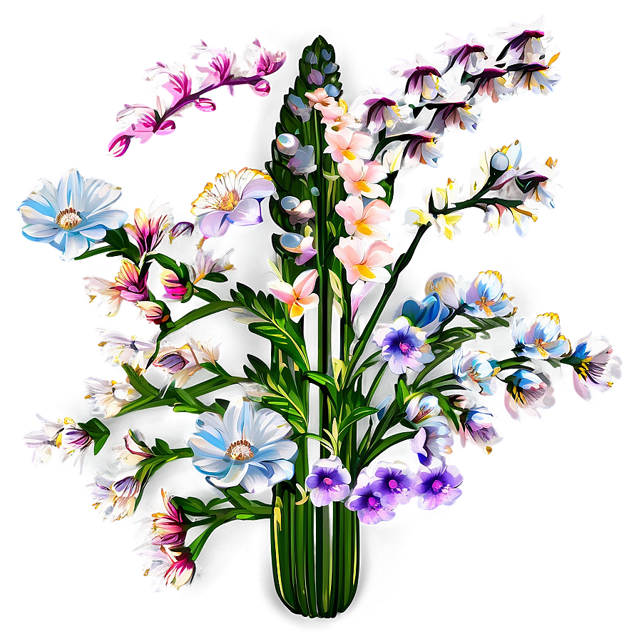 Blooming Summer Garden Png Nxu PNG Image