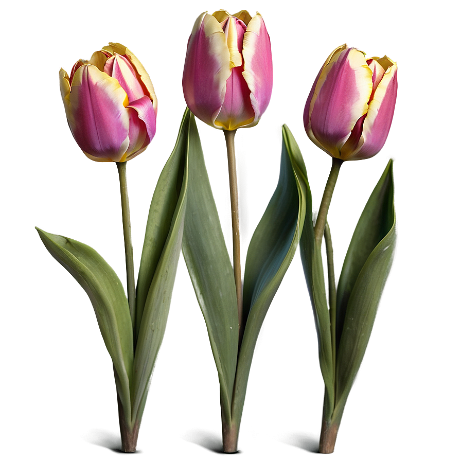 Blooming Tulips Trio Png 92 PNG Image