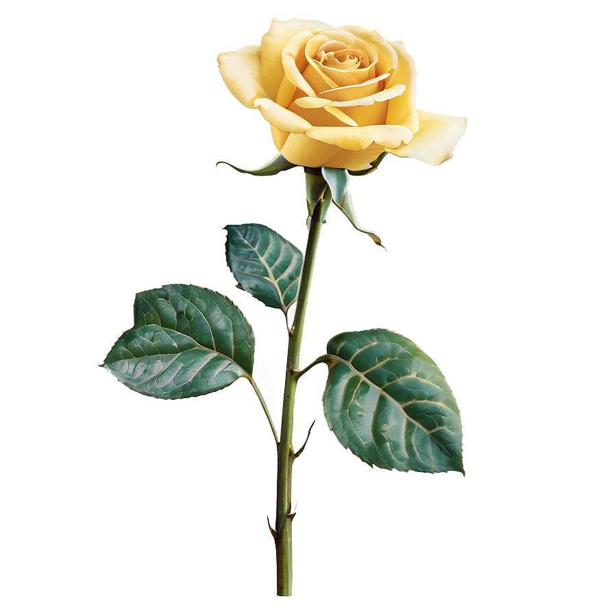 Blooming Yellow Rose Png 06252024 PNG Image