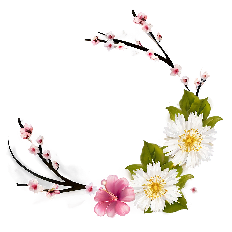 Blossom Frame Png 30 PNG Image