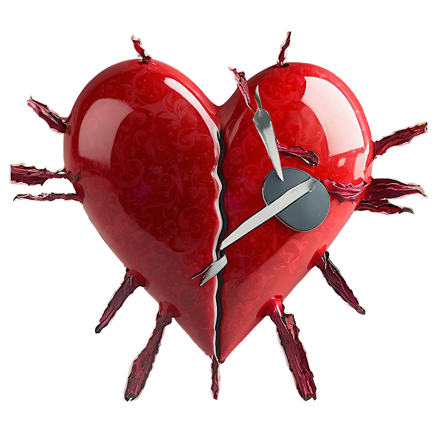 Blossoming Broken Heart Png Apt6 PNG Image