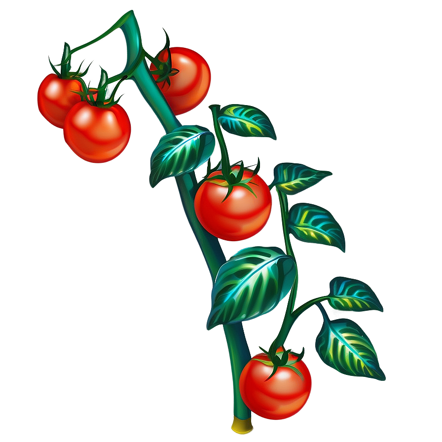 Blossoming Tomato Plant Png 06212024 PNG Image