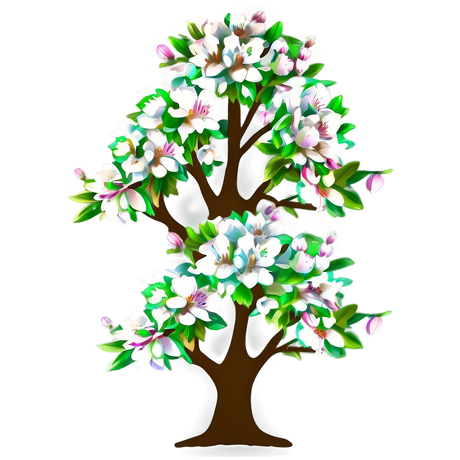 Blossoming Tree Sketch Png Lxh PNG Image