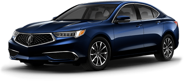 Blue Acura T L X Side View PNG Image