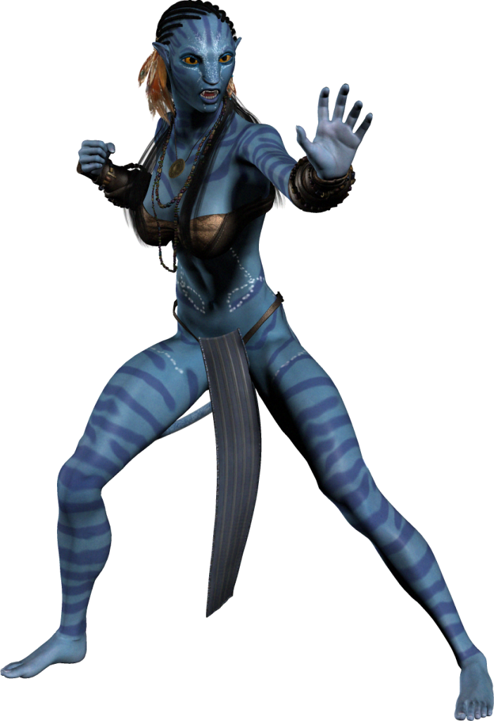 Blue_ Alien_ Character_ Pose PNG Image