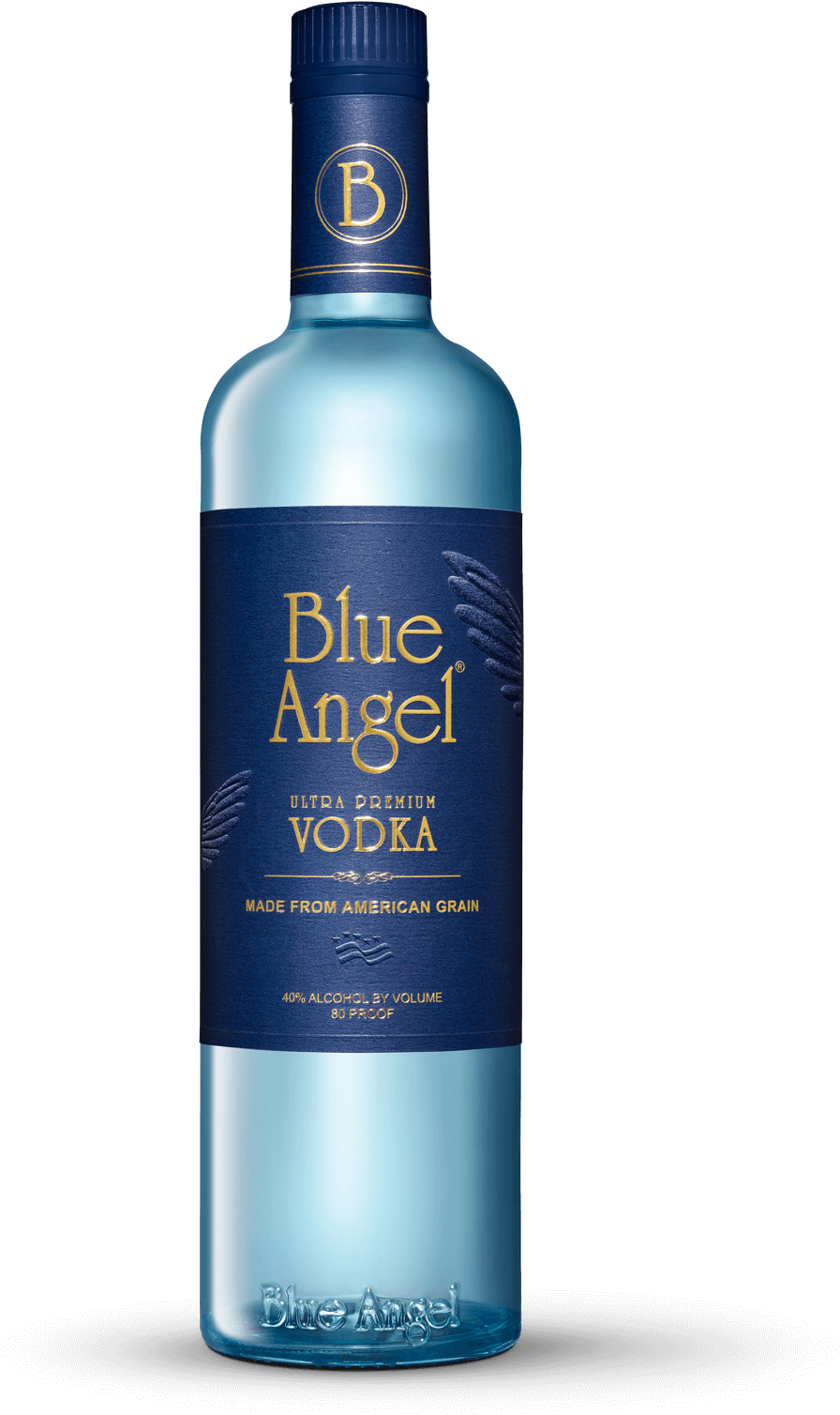 Blue Angel Vodka Bottle PNG Image