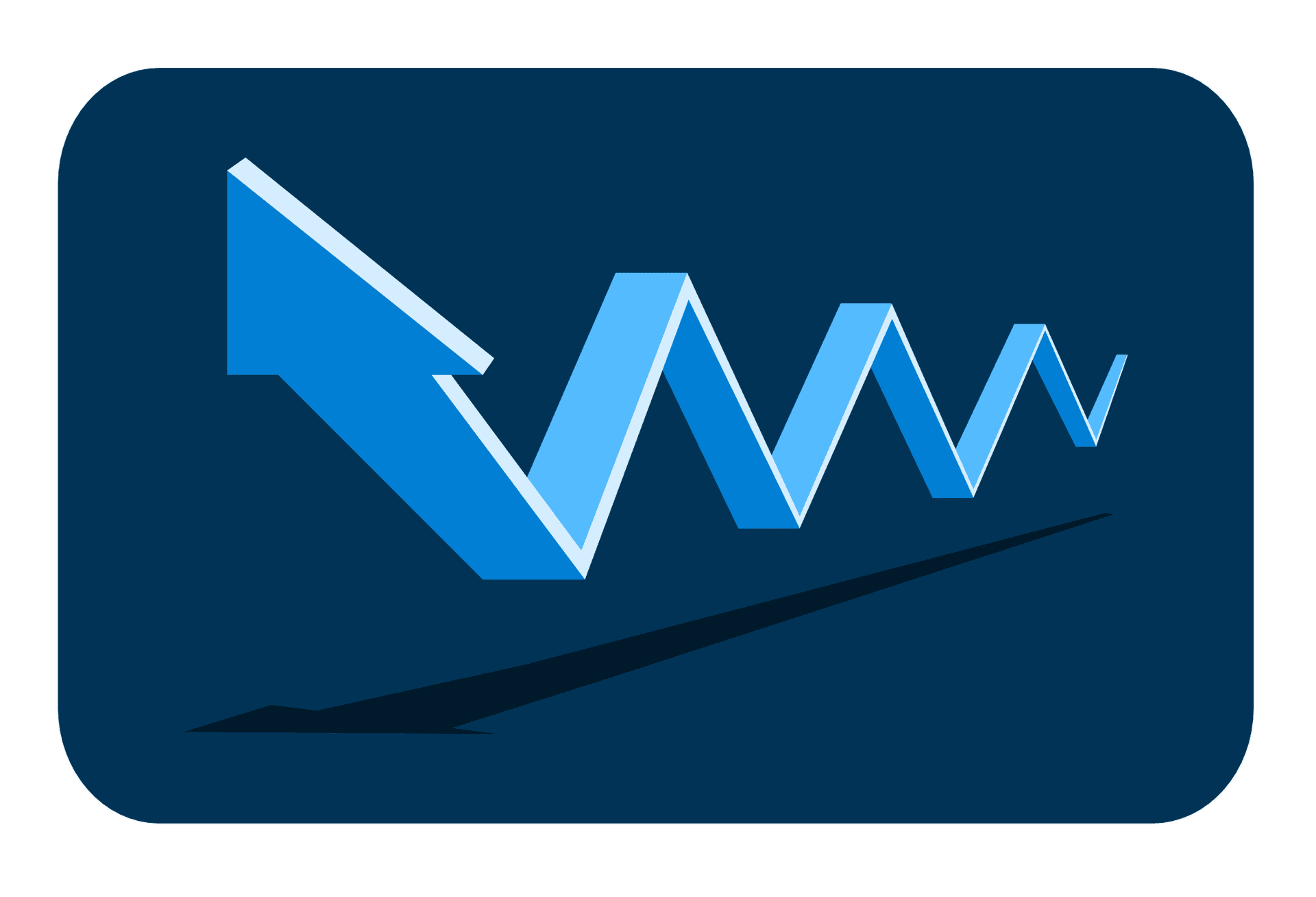 Blue Arrow Upward Trend Graphic PNG Image