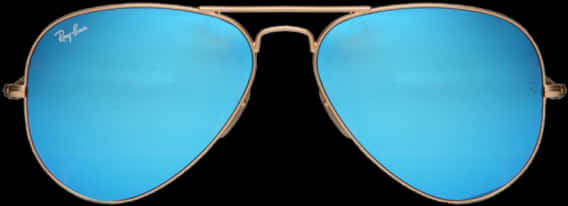 Blue Aviator Sunglasses PNG Image