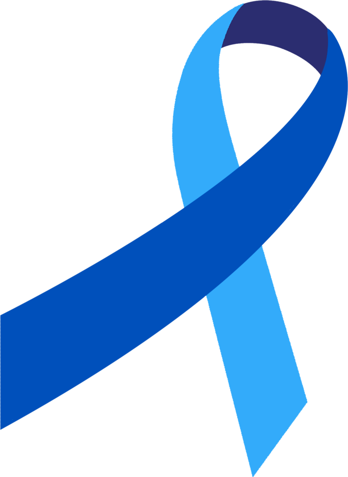 Blue Awareness Ribbon PNG Image