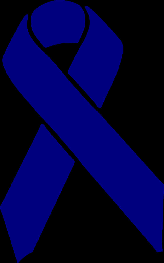 Blue Awareness Ribbon Graphic PNG Image