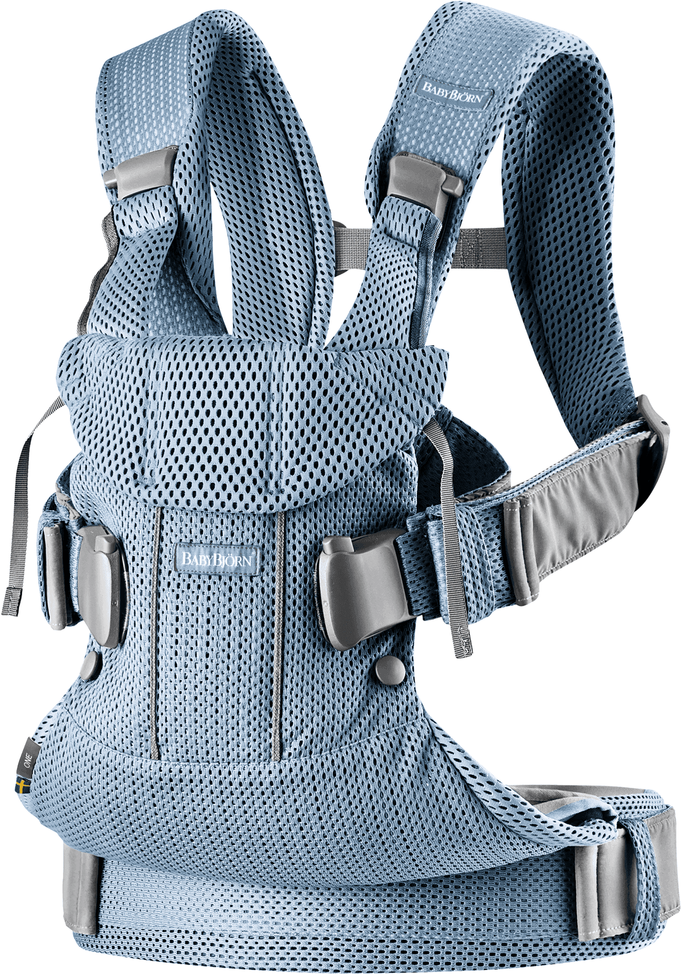 Blue Baby Carrier Product Showcase PNG Image