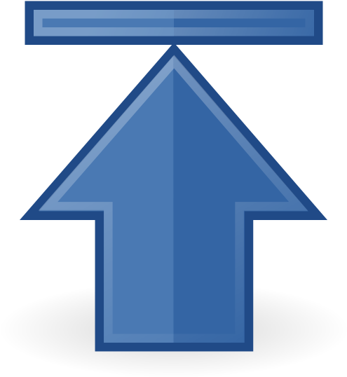 Blue Back Arrow Icon PNG Image