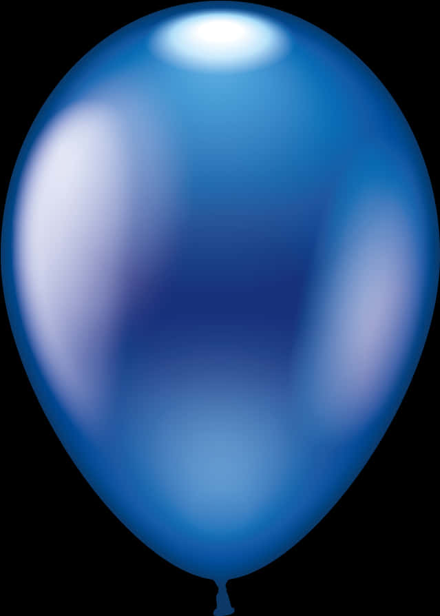 Blue Balloon Gradient Background PNG Image