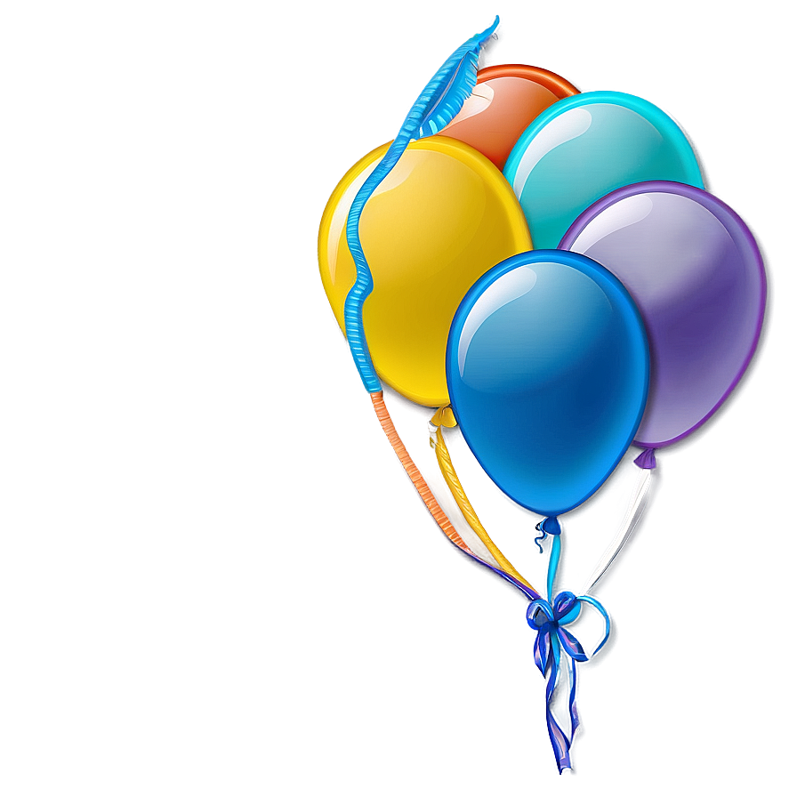 Blue Balloons Png Xec PNG Image