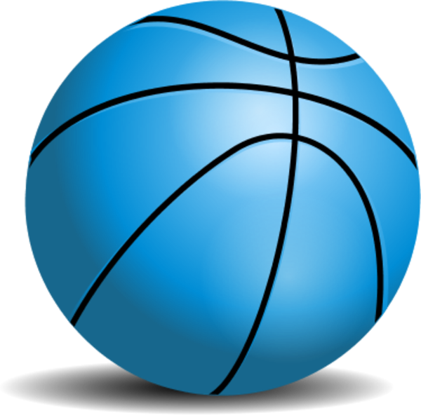 Blue Basketball Vector Illustration PNG Image