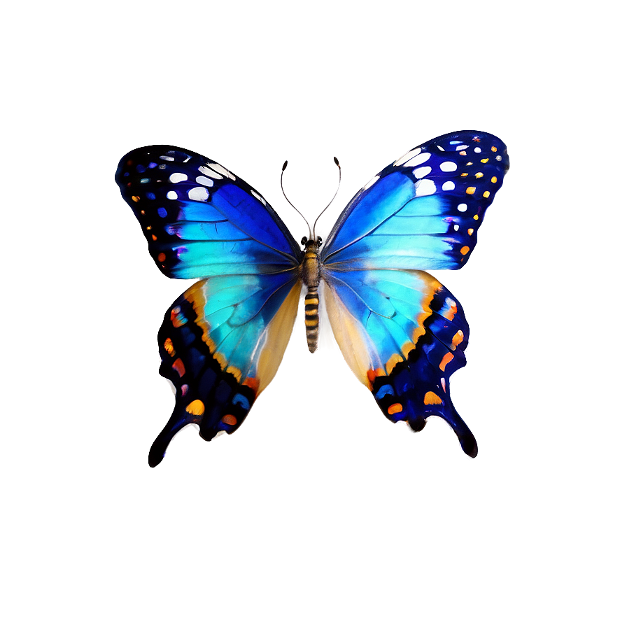 Blue Butterflies Png Sma42 PNG Image