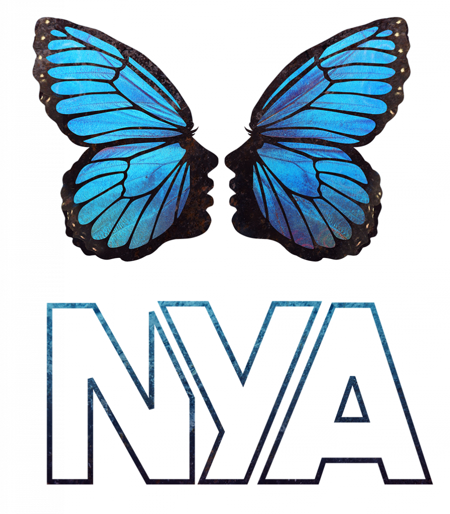 Blue Butterfly Artwork PNG Image