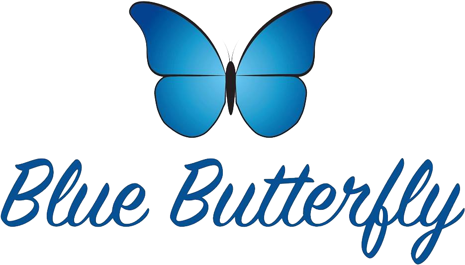 Blue Butterfly Graphic PNG Image