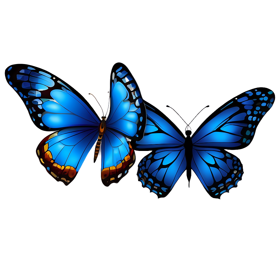 Blue Butterfly Illustration Png 40 PNG Image