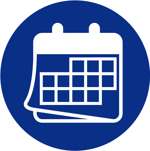 Blue Calendar Icon Clipart PNG Image