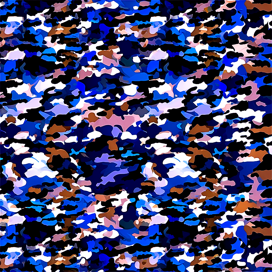 Blue Camo Fabric Png Gnt88 PNG Image