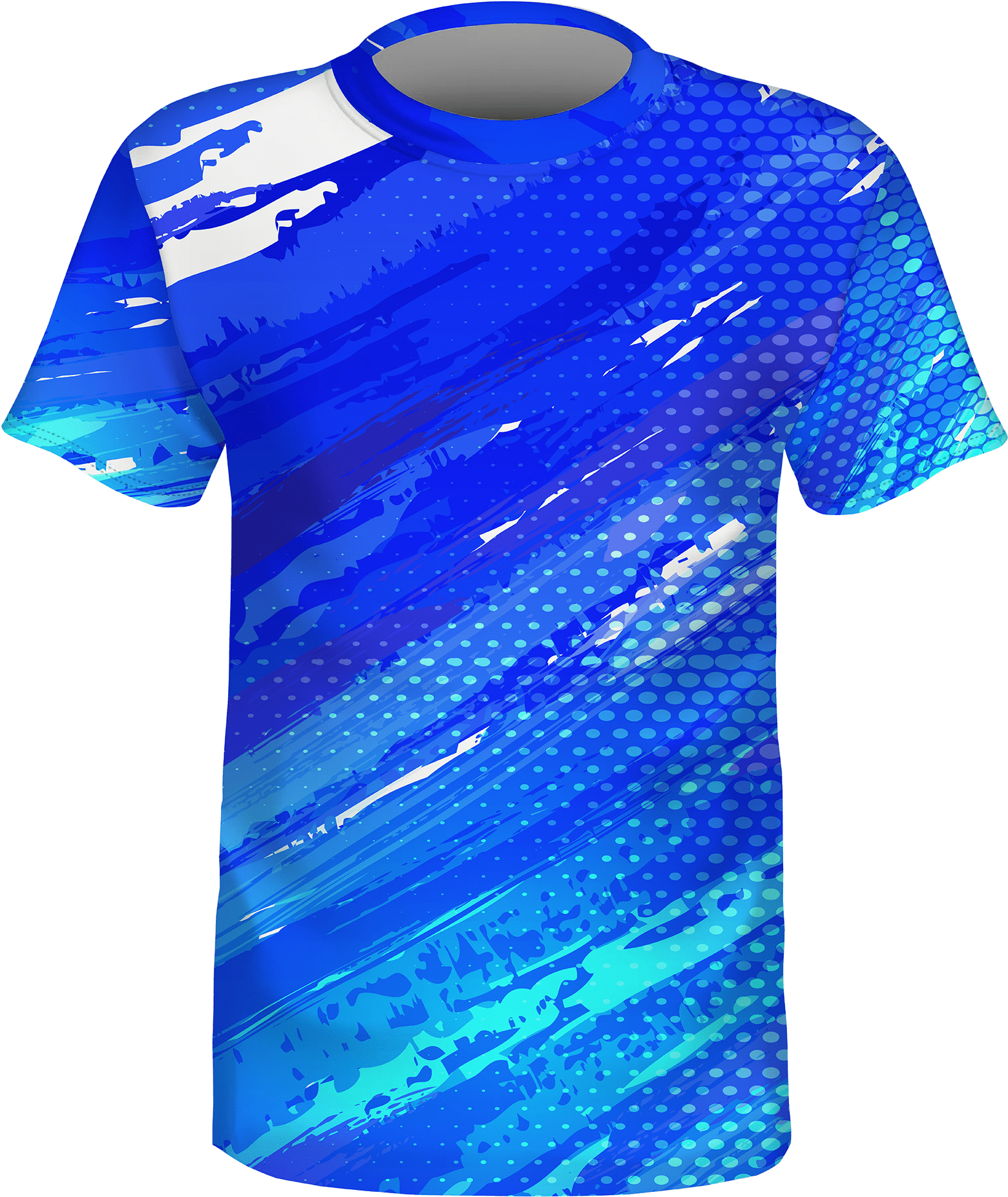 Blue Camouflage Sports Jersey Design PNG Image