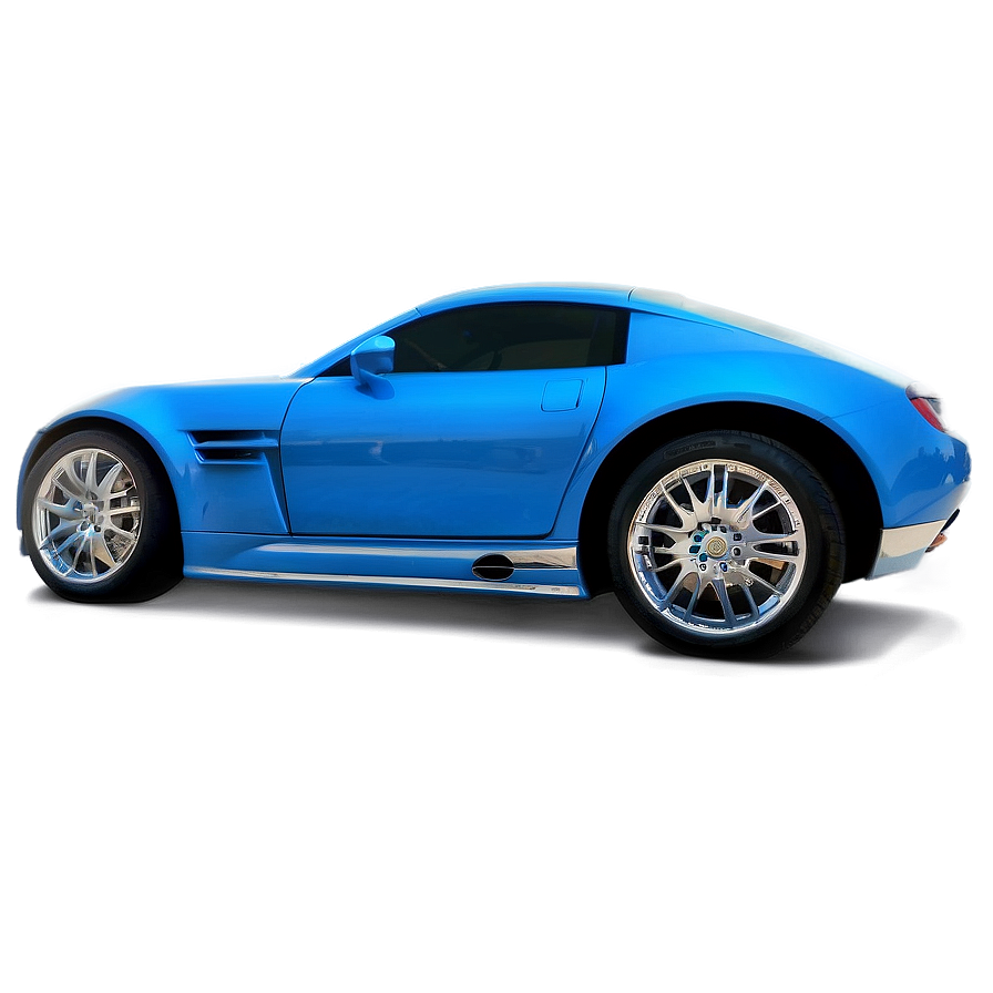 Blue Car B PNG Image