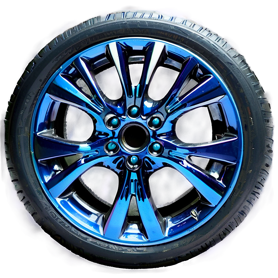 Blue Car Wheel Png 06122024 PNG Image